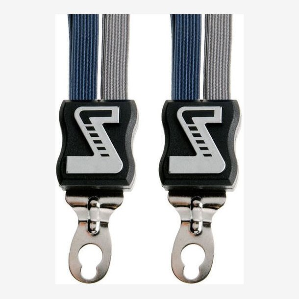 Luggage carrier strap Quattro Simson extra strong with 4 straps - marine blue / grey