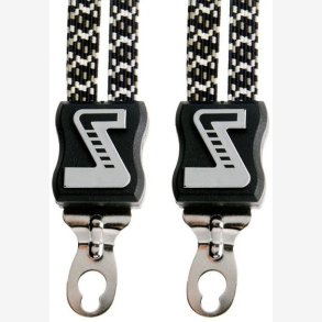 Luggage carrier strap Quattro Simson extra strong with 4 straps - black/white