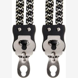 Luggage carrier strap Quattro Simson extra strong with 4 straps - black/white