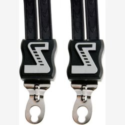 Luggage carrier strap Duo Simson rubber with 2 straps - black