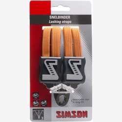 Luggage carrier straps Trio Simson with 3 straps - orange