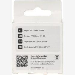 F�lgb�nd Simson 24i -28i 20mm bred PVC
