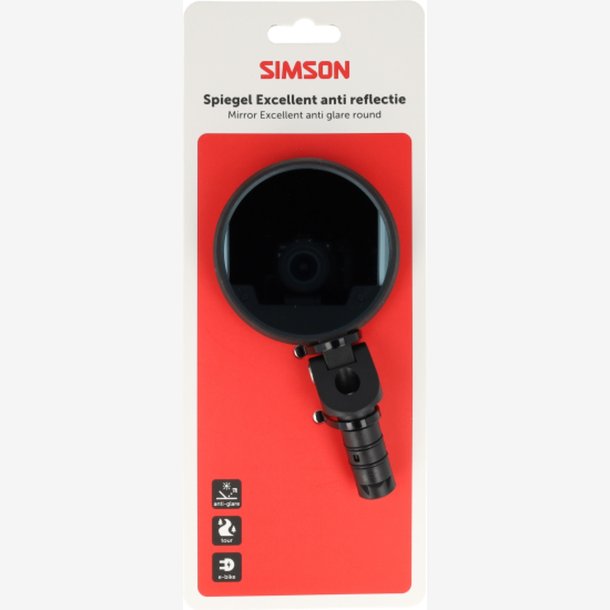 Simson Excellent Anti-Reflection Rundt Spejl
