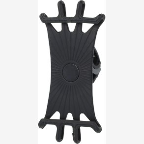 Simson universal silikone telefonholder - sort