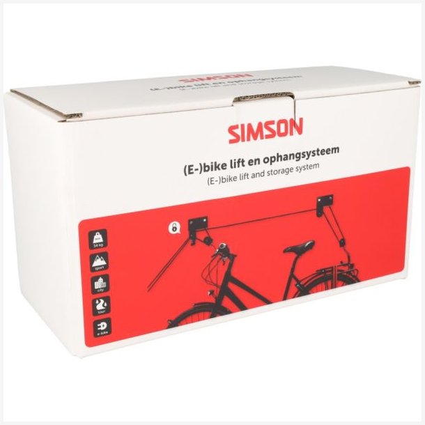Simson oph�ngningssystem til cykel/elcykel - sort