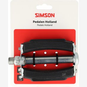 Simson Holland Klassisk Pedals�t - Sort