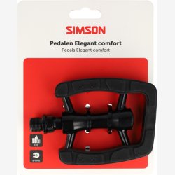 Simson Elegant Komfort Pedals�t - Sort