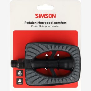Simson Metropool Comfort pedals�t - sort