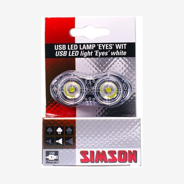 Simson USB LED lamp 'Eyes' 7 lumen - white