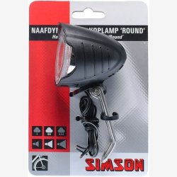 Simson forlygte LED til navdynamo "Round"