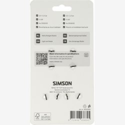 Belysningss�t Simson Bullet batteri - sort