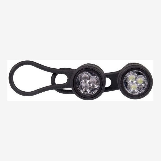 Simson Lighting set LED "Simmy" Black with Batteries - 3 Led - 29 Lux/13.5 Lux