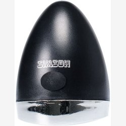 Simson Forlygte for Fork "Classic Mini" with Batteries - On/Off - black