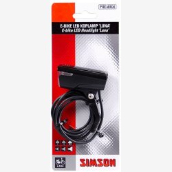 Simson forlygte til forgaffel "Luna" elcykel 6-60 Volt