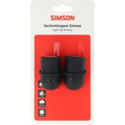 Lygtes�t Simson Simmy batteri - sort
