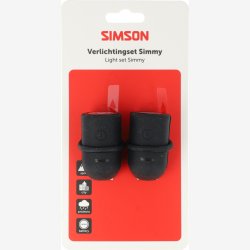 Belysningss�t Simson Simmy batteri - sort