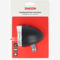 Forlygte Simson batteri klassisk luksuri�s - sort