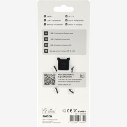 Simson USB-C LED Lomme Baglygte - R�d