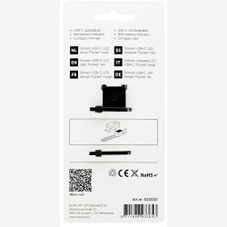 Baglygte Simson USB-C LED lampelomme - rd