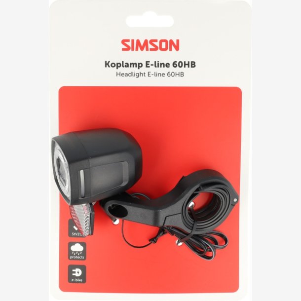 Forlygte Simson Aurora E-Line 60HB