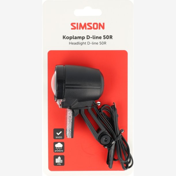 Forlygte Simson Aurora D-Line 50R