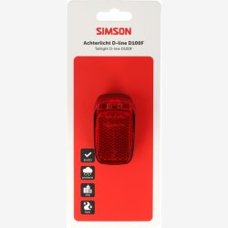 Baglygte Simson Aurora D-line d100f
