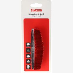 Baglygte Simson Aurora X-line c