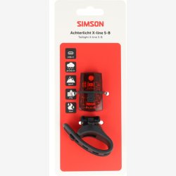 Baglygte Simson Aurora X-line s