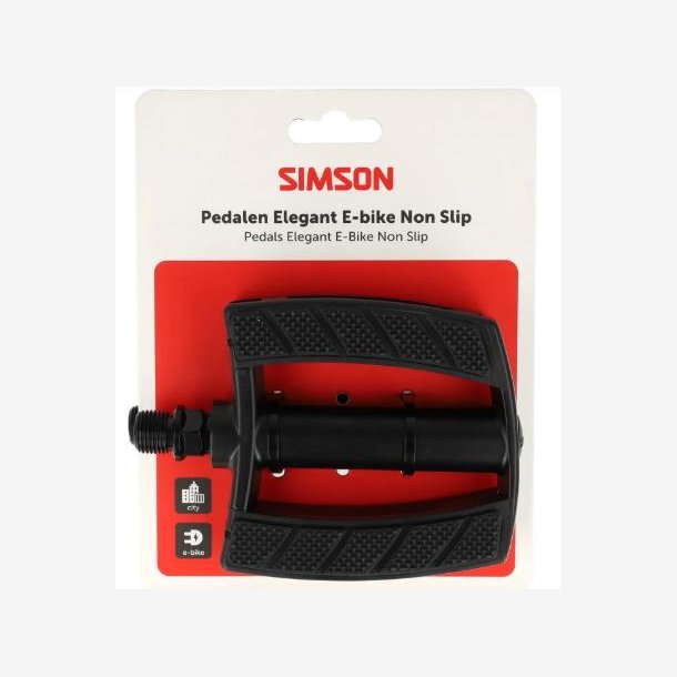 Pedaler Simson Elegant elcykel Skridsikre