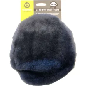 Sadelovertrk til cykel, freskind oval, gr