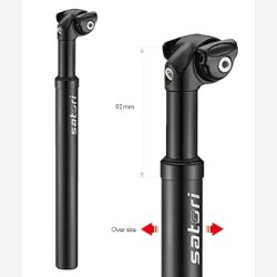 Affjedret sadelpind Satori Elegance LT �27,2 mm / 350 mm - matsort