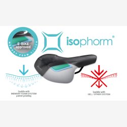 Cykelsadel Selle Bassano Leggera Isophorm City - sort