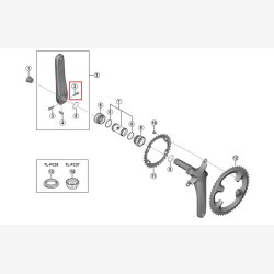 Shimano Clamp krankbolt M6x21