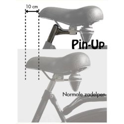 Sadelpind Steco Pin-Up 25,4 mm x 300 mm - krom