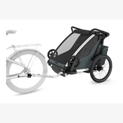 Thule Chariot Cross 2 Double cykelanh�nger &amp; klapvogn � Dark Slate