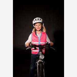 Wowow reflekterende vest til b�rn S - pink