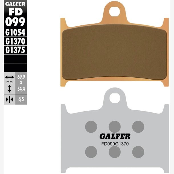 BREMSEKLODSER GALFER FD099