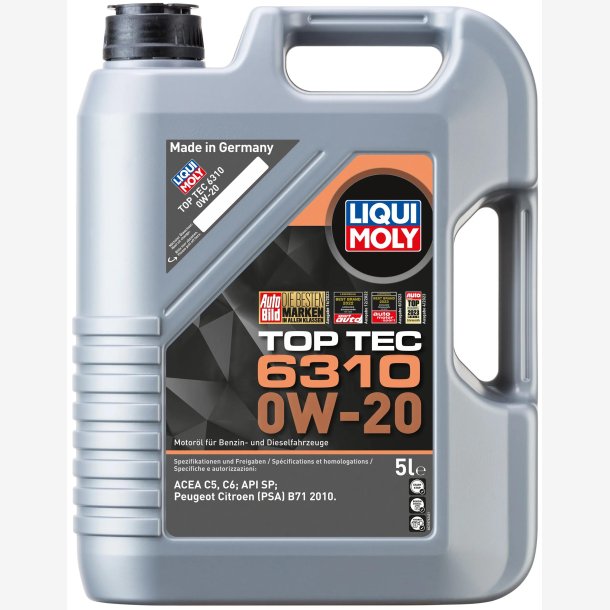 Olie Toptec 6310 5L 0W-20