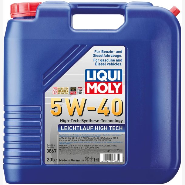Ll High Tech 20L 5W-40