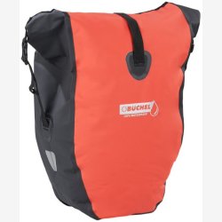 Cykeltaske Bchel 100% vandtt 25,4 liter - rd-sort