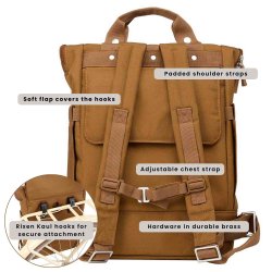 Weathergoods Sweden cykeltaske City Bikepack XL toffeebrun