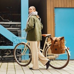 Weathergoods Sweden cykeltaske City Bikepack XL toffeebrun