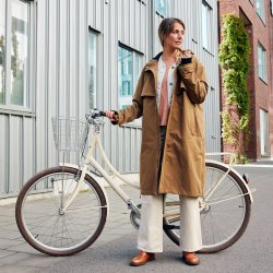 Weathergoods Sweden cykel regnjakke Imbris - kamelbeige - XS