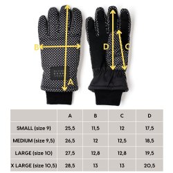 Weathergoods Sweden reflekterende handsker Luna Dot S