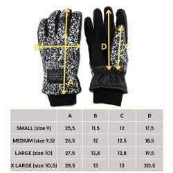 Weathergoods Sweden handsker Luna Splatter L