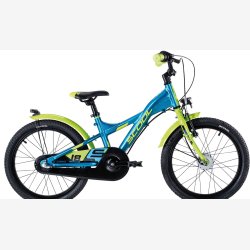 XXlite street 18" aluminium cykel 3-gear, fodbremse, bl/limegrn