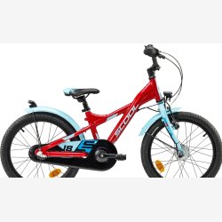 XXlite street 18" aluminium cykel  3-gear, fodbremse rd/lysebl