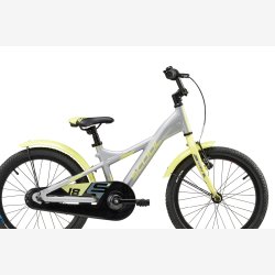 XXlite 18" aluminium drengecykel med fodbremse - slvg/lime