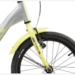 XXlite 18" aluminium drengecykel med fodbremse - slvg/lime